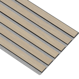 Akustikpaneler i sort kerne i hvid oliering - vælg mellem forskellige farve filt - Mål: 17 × 300 × 2780 mm