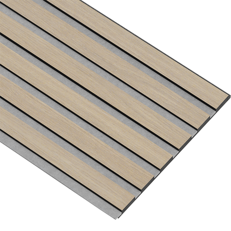 Akustikpaneler i sort kerne i hvid oliering - vælg mellem forskellige farve filt - Mål: 17 × 300 × 2780 mm