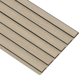 Akustikpaneler i sort kerne i hvid oliering - vælg mellem forskellige farve filt - Mål: 17 × 300 × 2780 mm