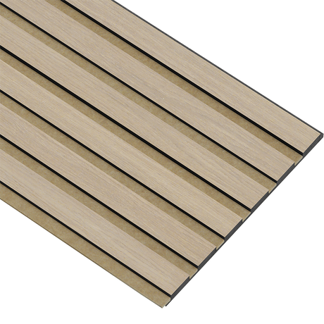 Akustikpaneler i sort kerne i hvid oliering - vælg mellem forskellige farve filt - Mål: 17 × 300 × 2780 mm