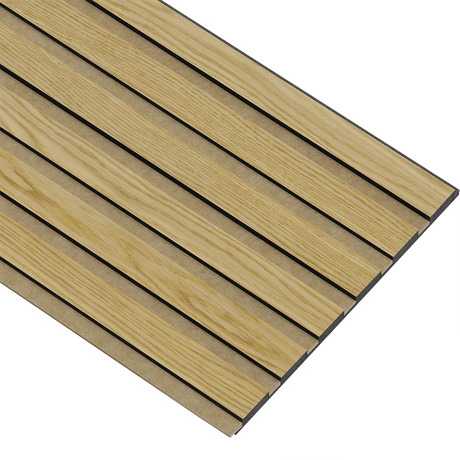 Akustikpaneler i sort kerne i klar oliering - vælg mellem forskellige farve filt - Mål: 17 × 300 × 2400 mm