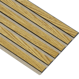 Akustikpaneler i sort kerne i brun oliering - vælg mellem forskellige farve filt - Mål: 17 × 300 × 2780 mm