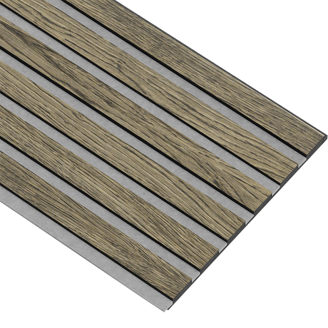 Akustikpaneler i sort kerne i sort oliering - vælg mellem forskellige farve filt - Mål: 17 × 300 × 2780 mm