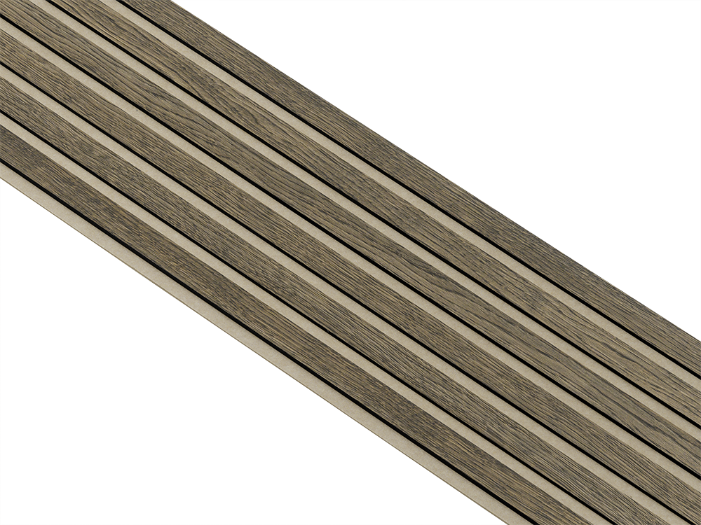 Akustikpaneler i sort kerne i sort oliering - vælg mellem forskellige farve filt - Mål: 17 × 300 × 2780 mm