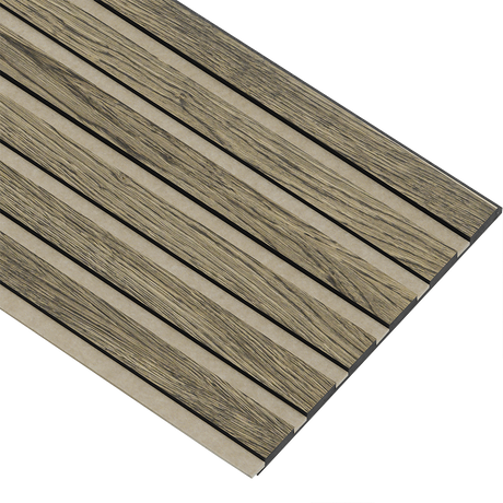 Akustikpaneler i sort kerne i sort oliering - vælg mellem forskellige farve filt - Mål: 17 × 300 × 2780 mm