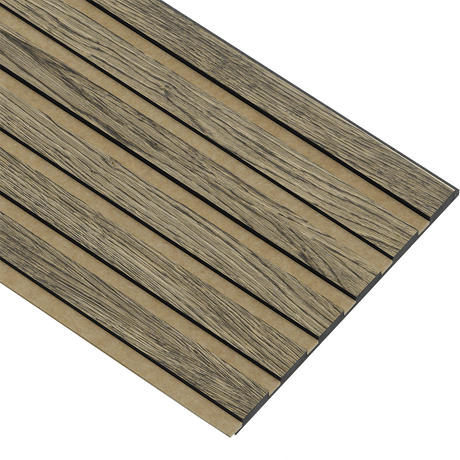 Akustikpaneler i sort kerne i sort oliering - vælg mellem forskellige farve filt - Mål: 17 × 300 × 2780 mm