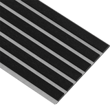 Akustikpaneler i sort kerne i sort malet - vælg mellem forskellige farve filt - Mål: 17 × 300 × 2780 mm