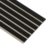 Akustikpaneler i sort kerne i sort malet - vælg mellem forskellige farve filt - Mål: 17 × 300 × 2780 mm