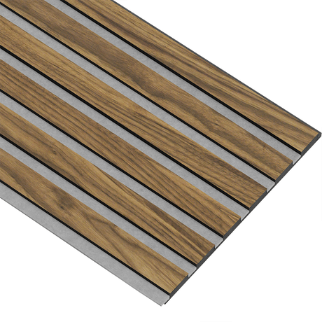 Akustikpaneler i sort kerne i klar oliering - vælg mellem forskellige farve filt - Mål: 17 × 300 × 2780 mm