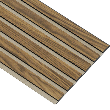 Akustikpaneler i sort kerne i klar oliering - vælg mellem forskellige farve filt - Mål: 17 × 300 × 2400 mm