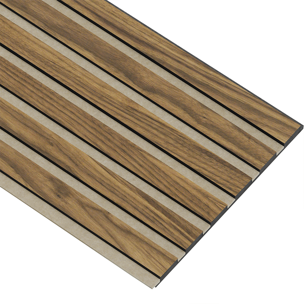 Akustikpaneler i sort kerne i klar oliering - vælg mellem forskellige farve filt - Mål: 17 × 300 × 2780 mm