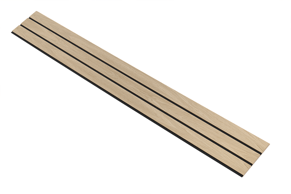 I-Wood Basic 3-lamel paneler i hvid oliering - mål 16 x 300 x 2780 mm