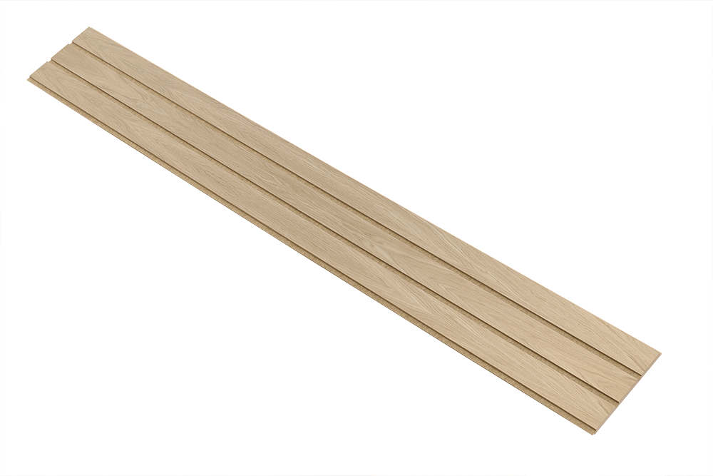 I-Wood Basic 3-lamel paneler i hvid oliering - mål 16 x 300 x 2780 mm