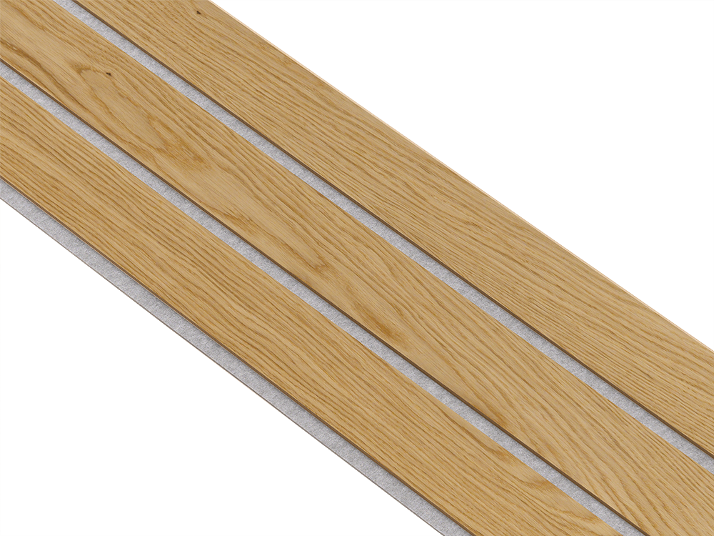 I-Wood Basic 3-lamel paneler i klar oliering - mål 16 x 300 x 2780 mm