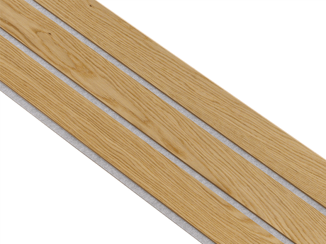 I-Wood Basic 3-lamel paneler i klar oliering - mål 16 x 300 x 2780 mm