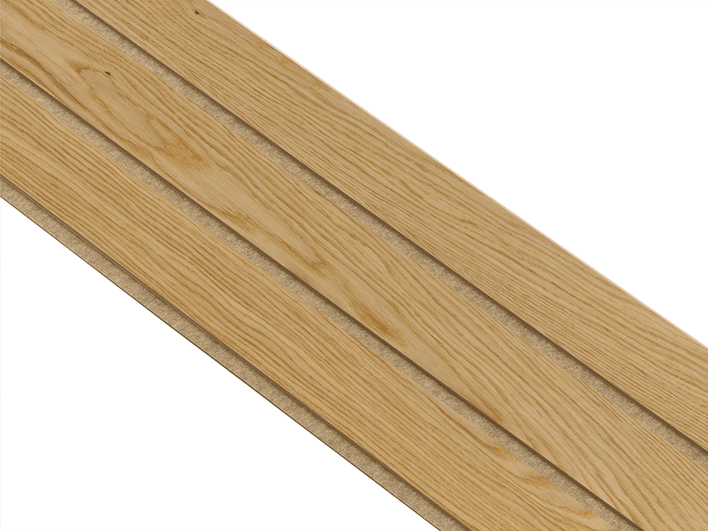 I-Wood Basic 3-lamel paneler i klar oliering - mål 16 x 300 x 2780 mm