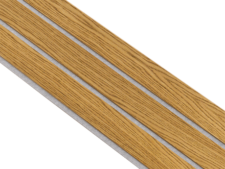 I-Wood Basic 3-lamel paneler i brun oliering - mål 16 x 300 x 2780 mm