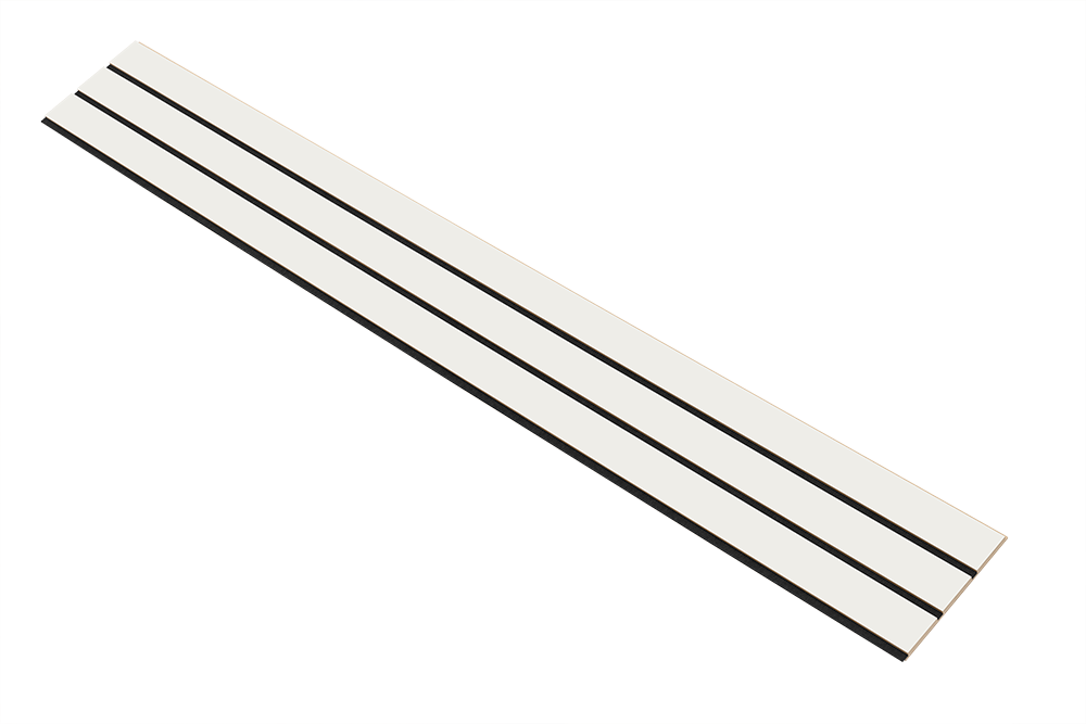 I-Wood Basic 3-lamel paneler i hvid malet - mål 16 x 300 x 2780 mm