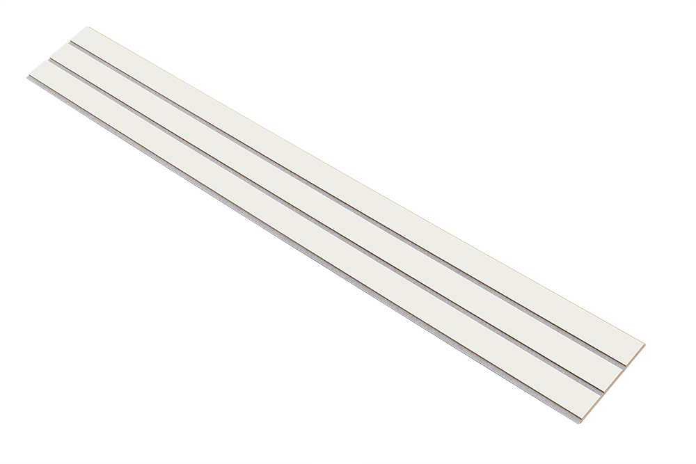 I-Wood Basic 3-lamel paneler i hvid malet - mål 16 x 300 x 2780 mm