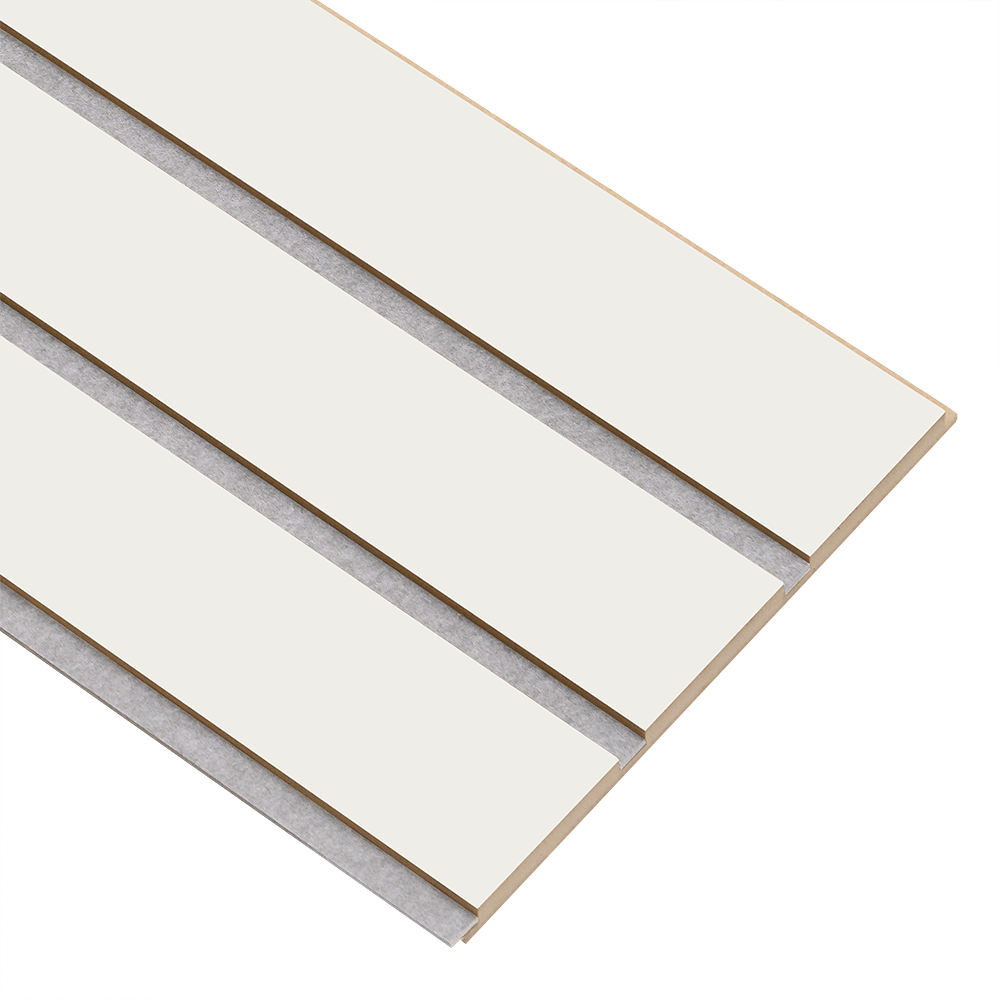 I-Wood Basic 3-lamel paneler i hvid malet - mål 16 x 300 x 2780 mm