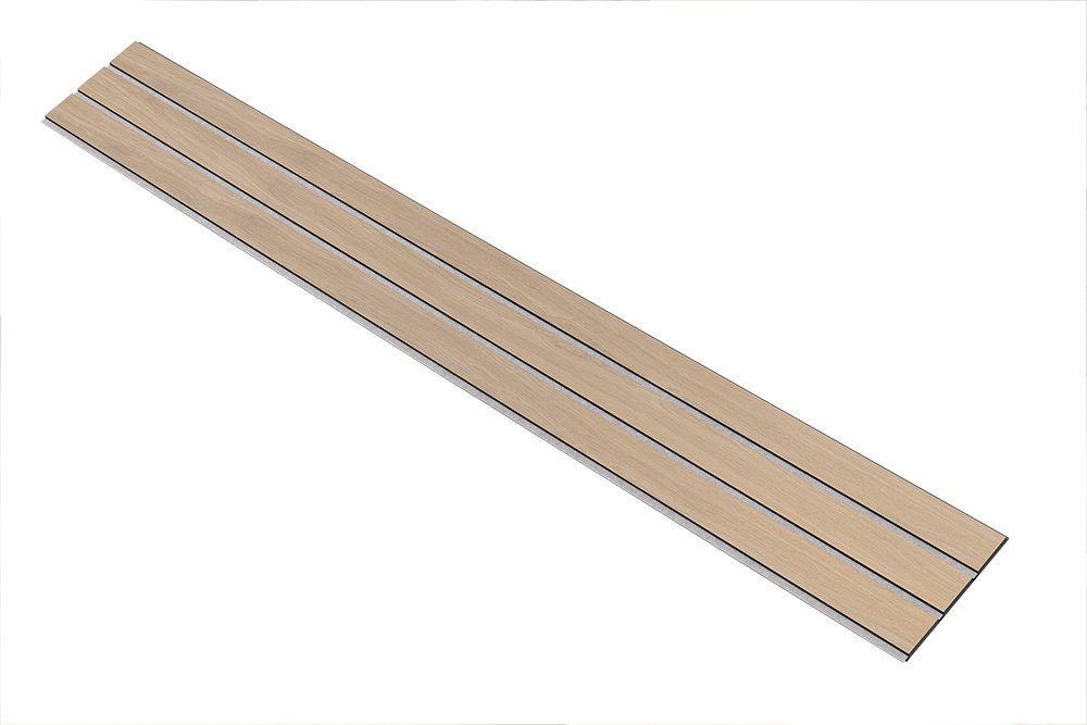 I-Wood Basic 3-lamel paneler med sort kerne i natur ubehandlet - mål 17 x 300 x 2780 mm