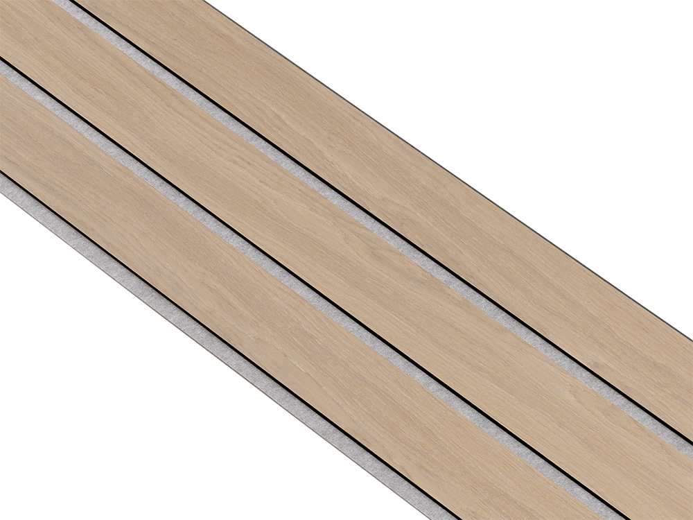 I-Wood Basic 3-lamel paneler med sort kerne i natur ubehandlet - mål 17 x 300 x 2780 mm