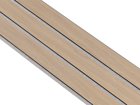 I-Wood Basic 3-lamel paneler med sort kerne i natur ubehandlet - mål 17 x 300 x 2780 mm