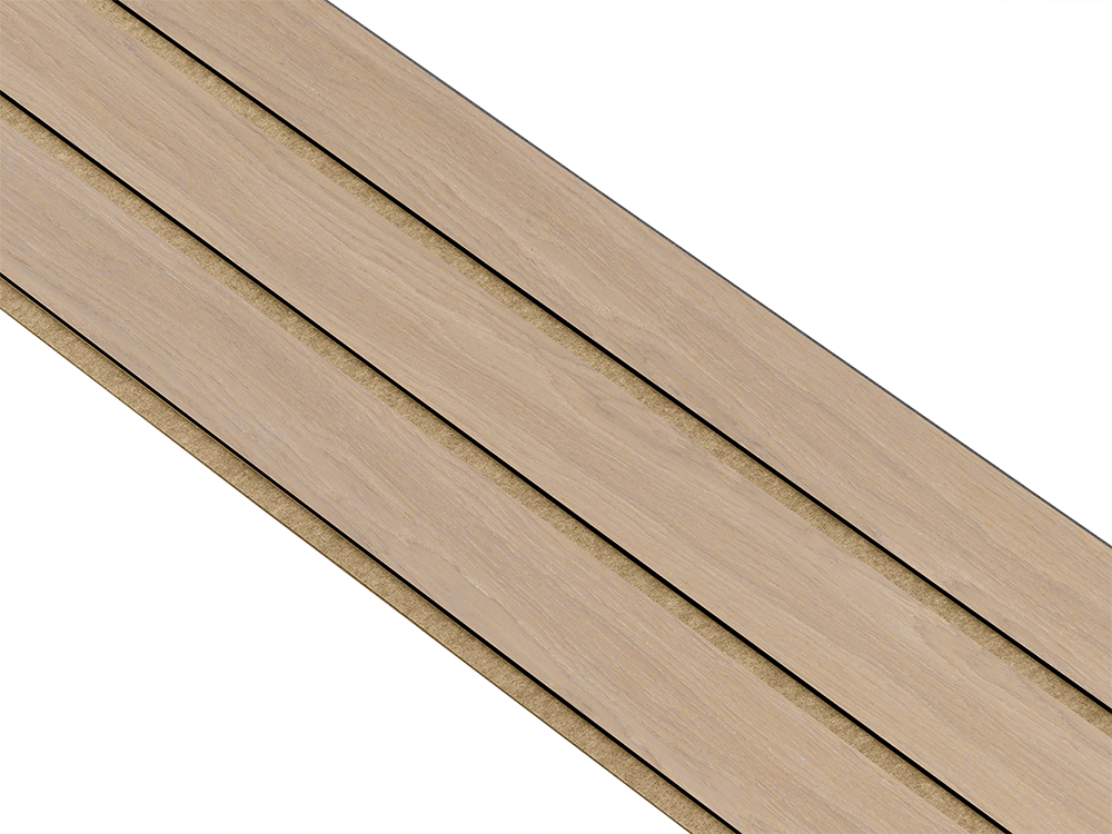 I-Wood Basic 3-lamel paneler med sort kerne i natur ubehandlet - mål 17 x 300 x 2780 mm