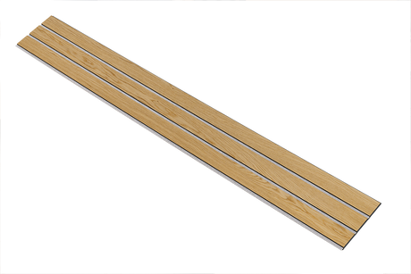 I-Wood Basic 3-lamel paneler med sort kerne i klar oliering - mål 17 x 300 x 2780 mm
