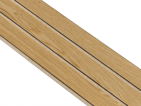 I-Wood Basic 3-lamel paneler med sort kerne i klar oliering - mål 17 x 300 x 2780 mm