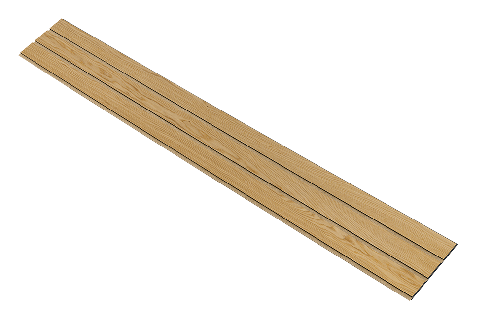 I-Wood Basic 3-lamel paneler med sort kerne i klar oliering - mål 17 x 300 x 2780 mm