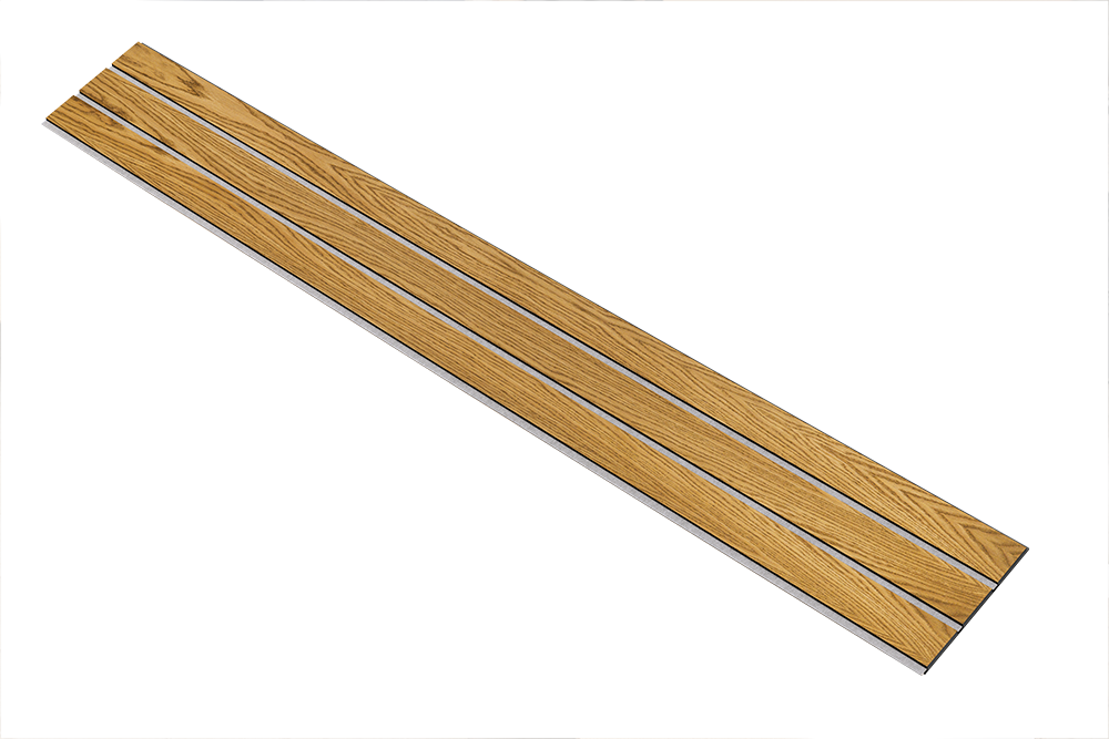 I-Wood Basic 3-lamel paneler med sort kerne i brun oliering - mål 17 x 300 x 2780 mm