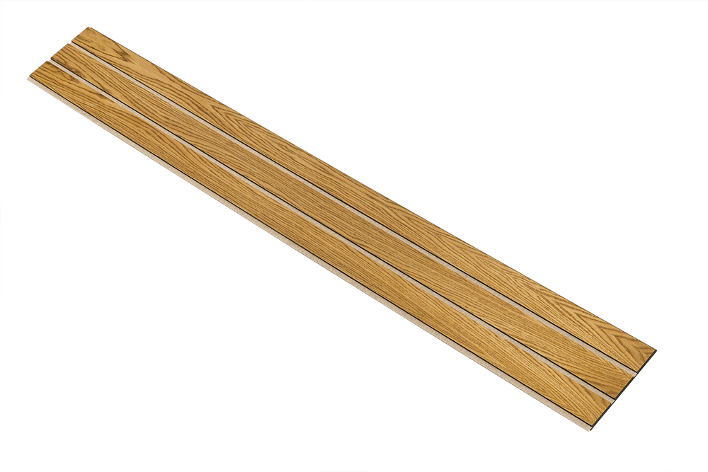 I-Wood Basic 3-lamel paneler med sort kerne i brun oliering - mål 17 x 300 x 2780 mm