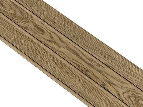 I-Wood Basic 3-lamel paneler med sort kerne i mørkebrun oliering - mål 17 x 300 x 2780 mm