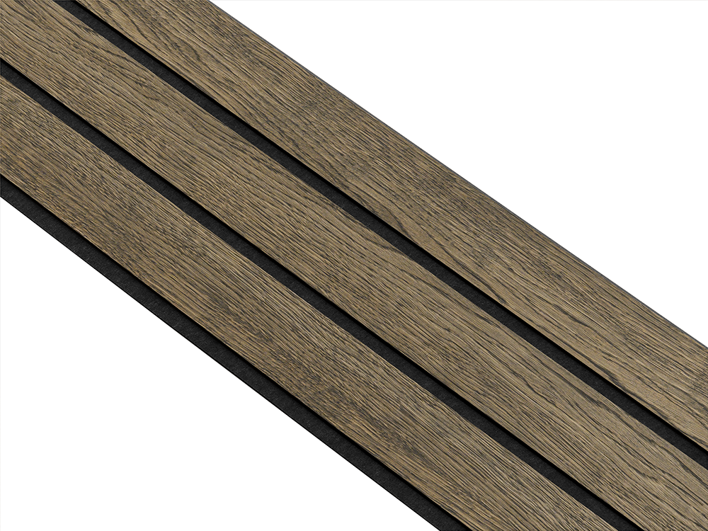 I-Wood Basic 3-lamel paneler med sort kerne i sort oliering - mål 17 x 300 x 2780 mm