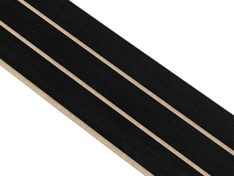 I-Wood Basic 3-lamel paneler med sort kerne i sort malet - mål 17 x 300 x 2780