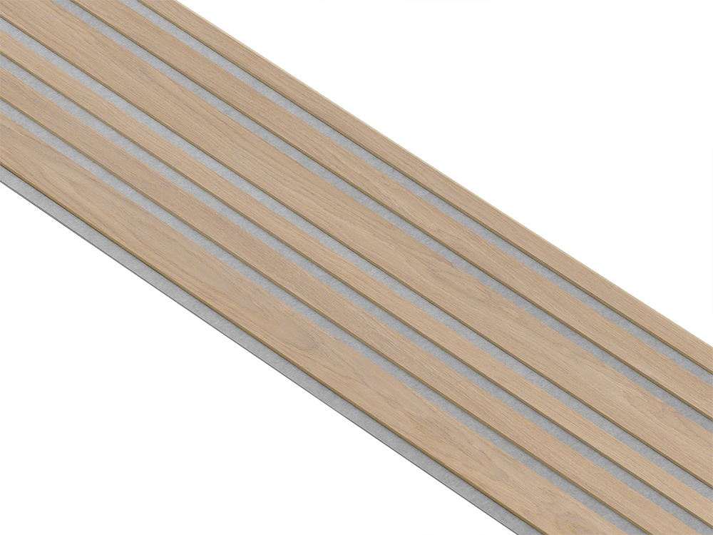 I-Wood Basic Mixed listebredde paneler, i natur ubehandlet - mål 16 x 300 x 2780 mm