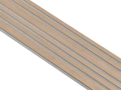 I-Wood Basic Mixed listebredde paneler, i natur ubehandlet - mål 16 x 300 x 2780 mm