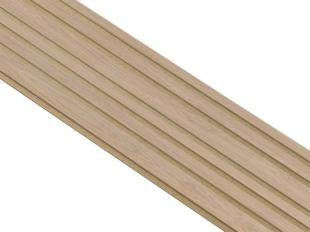 I-Wood Basic Mixed listebredde paneler, i natur ubehandlet - mål 16 x 300 x 2780 mm