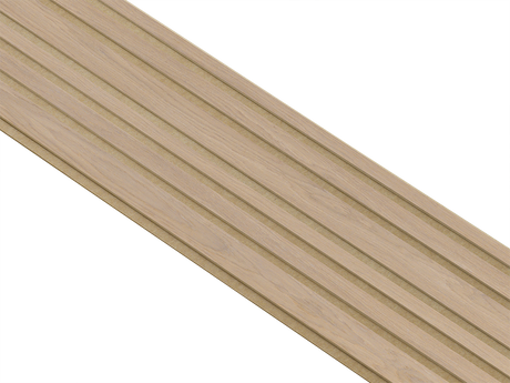 I-Wood Basic Mixed listebredde paneler, i natur ubehandlet - mål 16 x 300 x 2780 mm