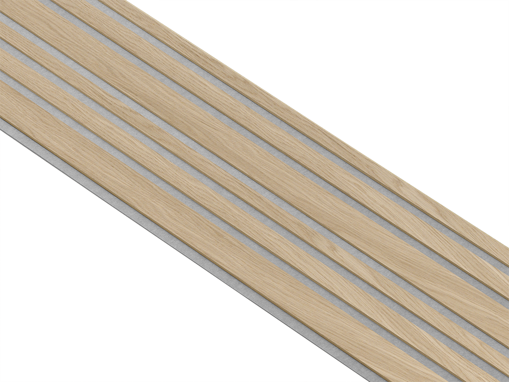 I-Wood Basic Mixed listebredde paneler, i hvid oliering - mål 16 x 300 x 2780 mm