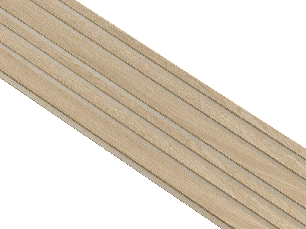 I-Wood Basic Mixed listebredde paneler, i hvid oliering - mål 16 x 300 x 2780 mm