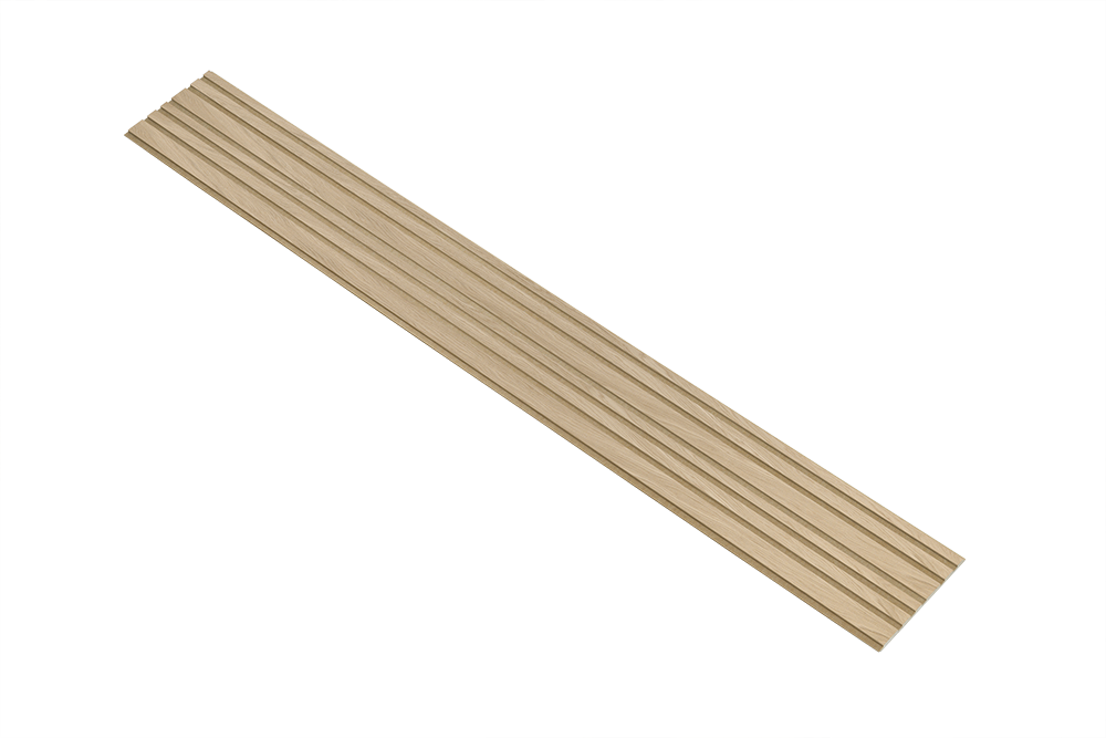 I-Wood Basic Mixed listebredde paneler, i hvid oliering - mål 16 x 300 x 2780 mm