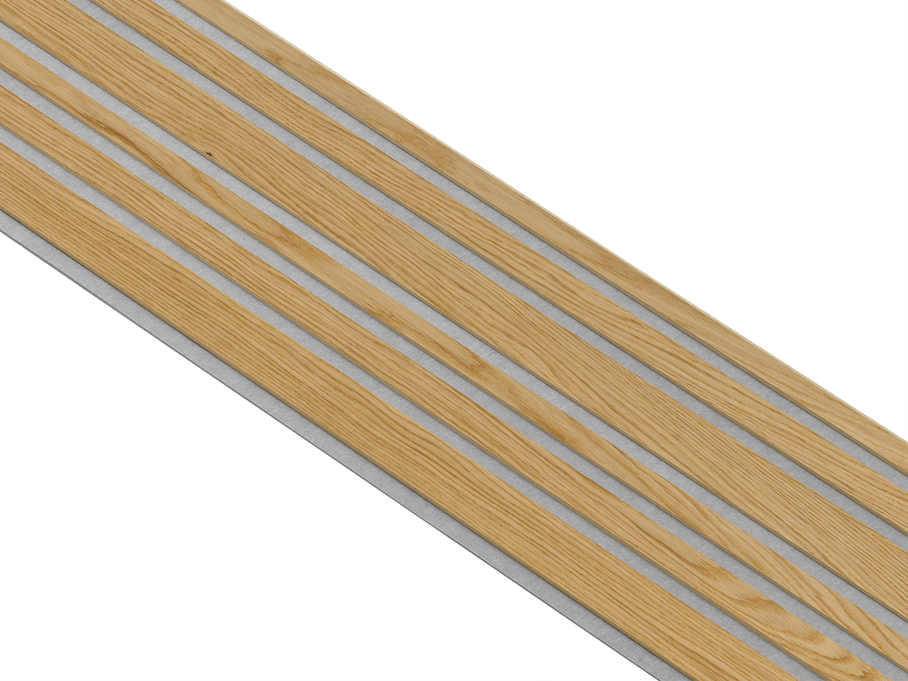 I-Wood Basic Mixed listebredde paneler, i klar oliering - mål 16 x 300 x 2780 mm