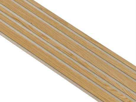 I-Wood Basic Mixed listebredde paneler, i klar oliering - mål 16 x 300 x 2780 mm