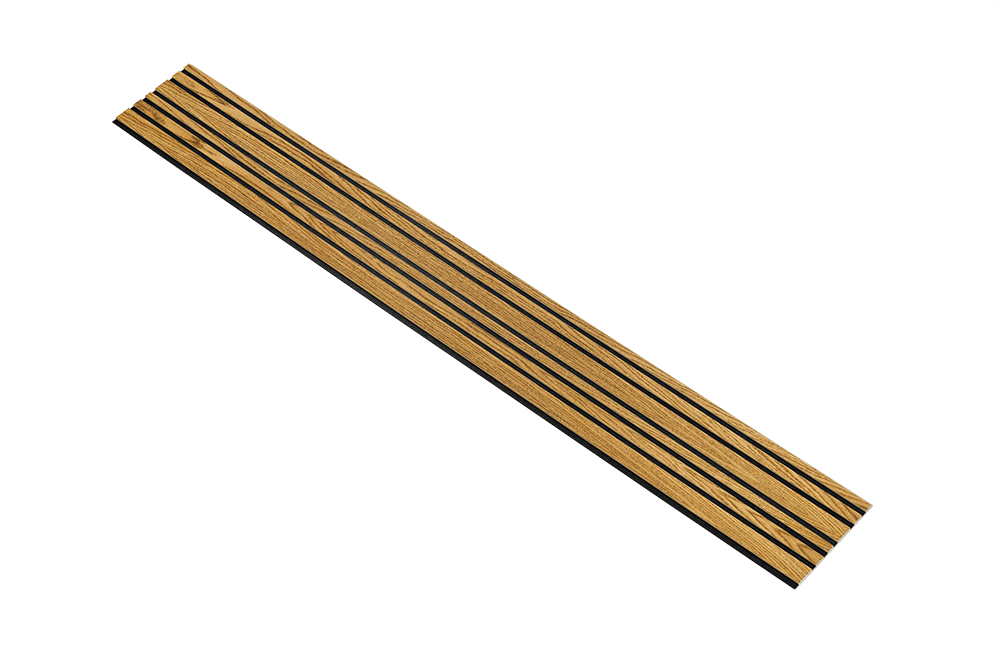 I-Wood Basic Mixed listebredde paneler, i brun oliering - mål 16 x 300 x 2780 mm