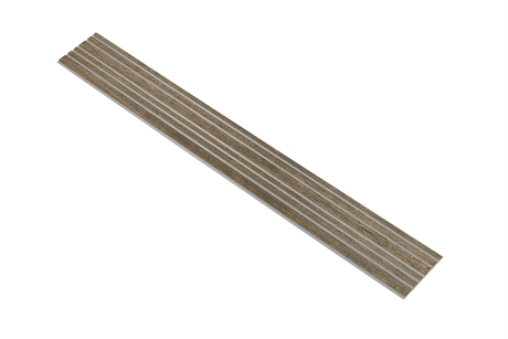 I-Wood Basic Mixed listebredde paneler, i sort oliering - mål 16 x 300 x 2780 mm