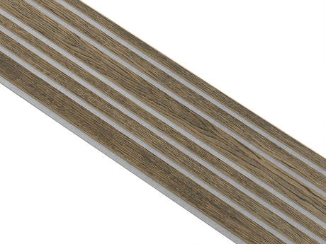 I-Wood Basic Mixed listebredde paneler, i sort oliering - mål 16 x 300 x 2780 mm