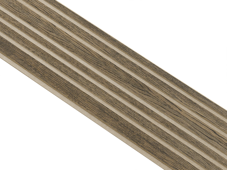 I-Wood Basic Mixed listebredde paneler, i sort oliering - mål 16 x 300 x 2780 mm