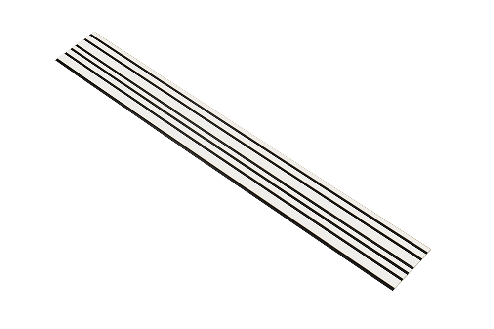 I-Wood Basic Mixed listebredde paneler, i hvidmalet - mål 16 x 300 x 2400 mm